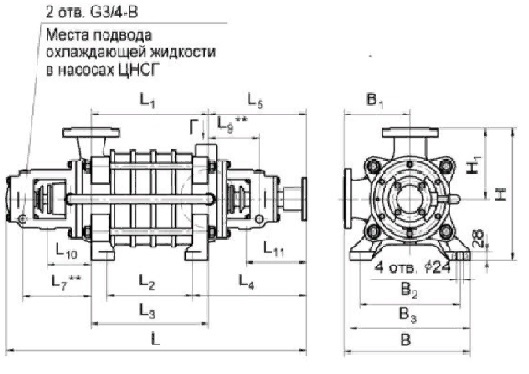 Схема насоса цнс 300